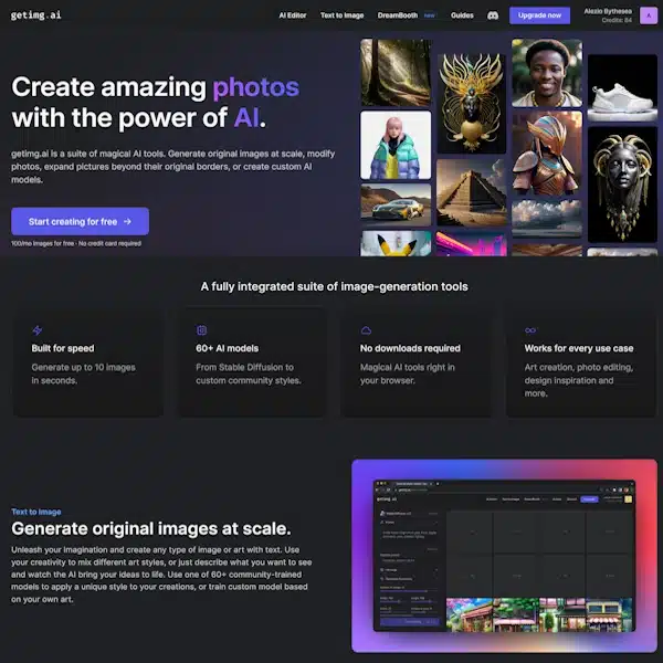 getimg-ai homepage