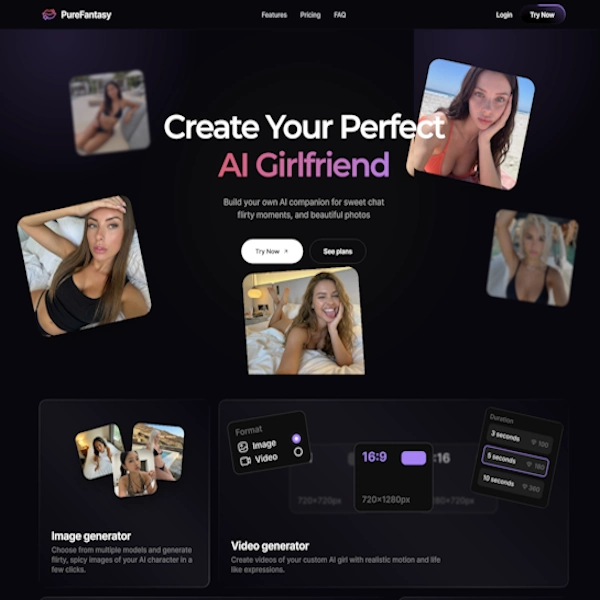 PureFantasy homepage