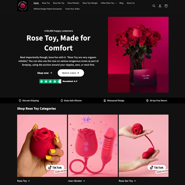 RoseToy homepage